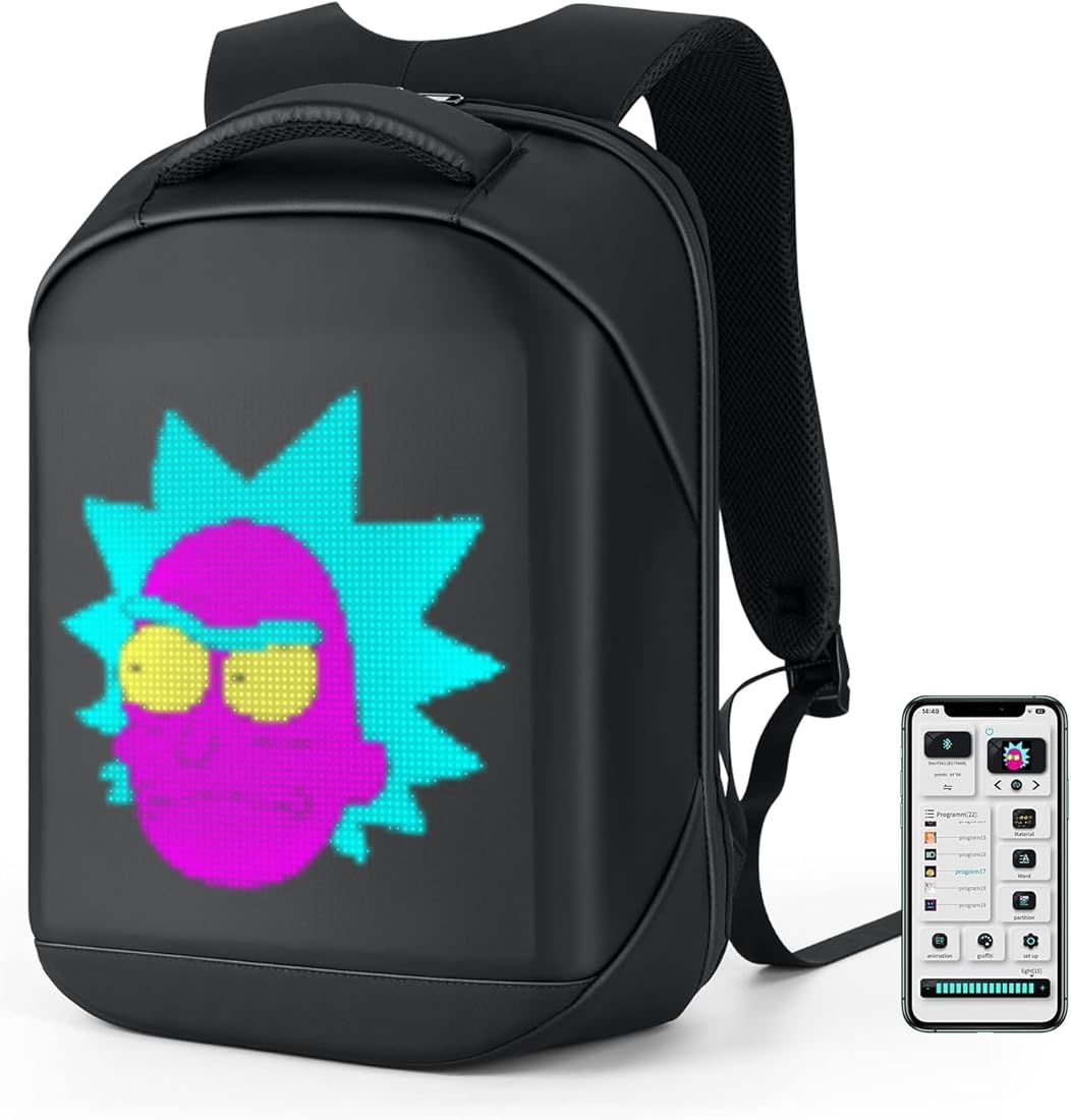 Customizable LED Backpack Controlled by Phone App